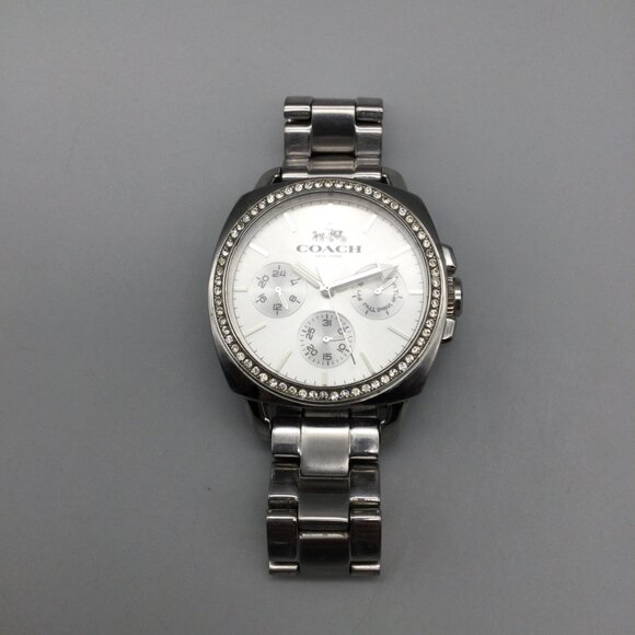 Coach Boyfriend Watch Women 40mm Stainless Multifunction New Battery 6.75" - Picture 6 of 13